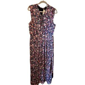 Ashley Nell Tipton Boutique Size 1X Navy and Pink Floral Dress